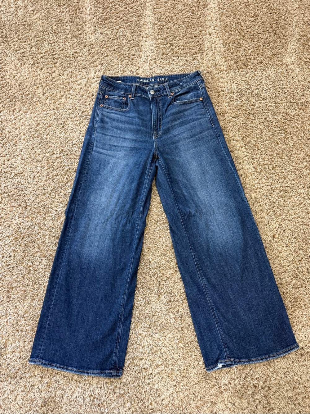 American Eagle Outfitters Medium Blue Wide Leg Jeans